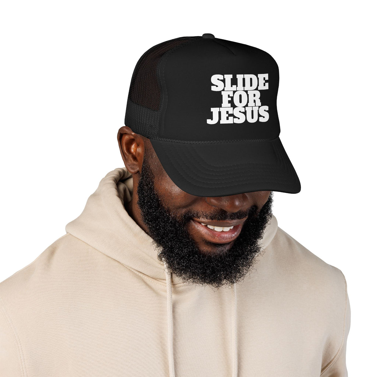 SFJ Black Foam Trucker Hat