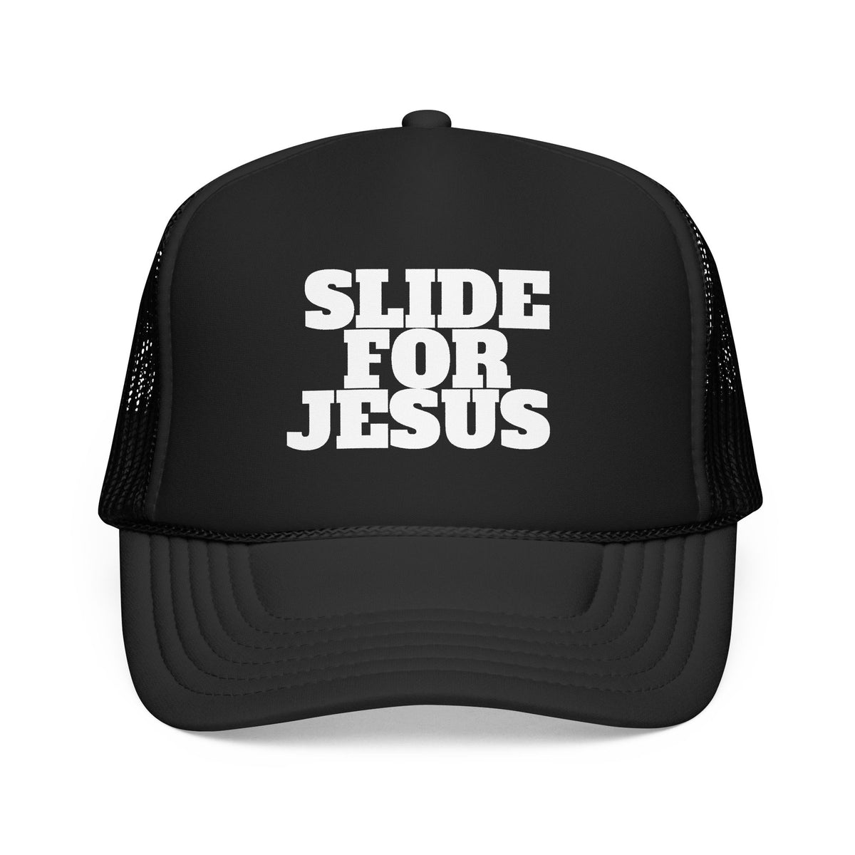 SFJ Black Foam Trucker Hat